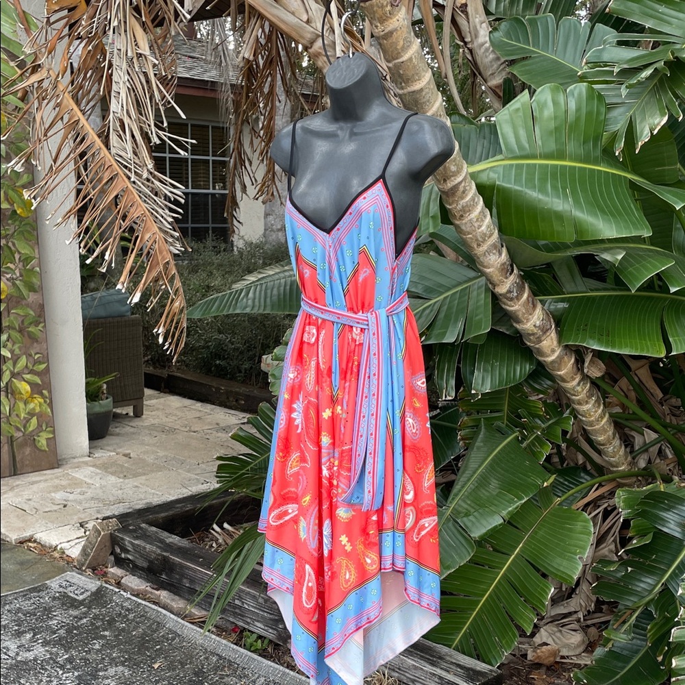 Zara scarf or handkerchief print jumpsuit